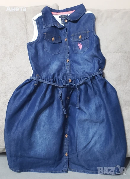 Детска рокличка U.S. POLO ASSN. за момиченце на 8-10 год., снимка 1