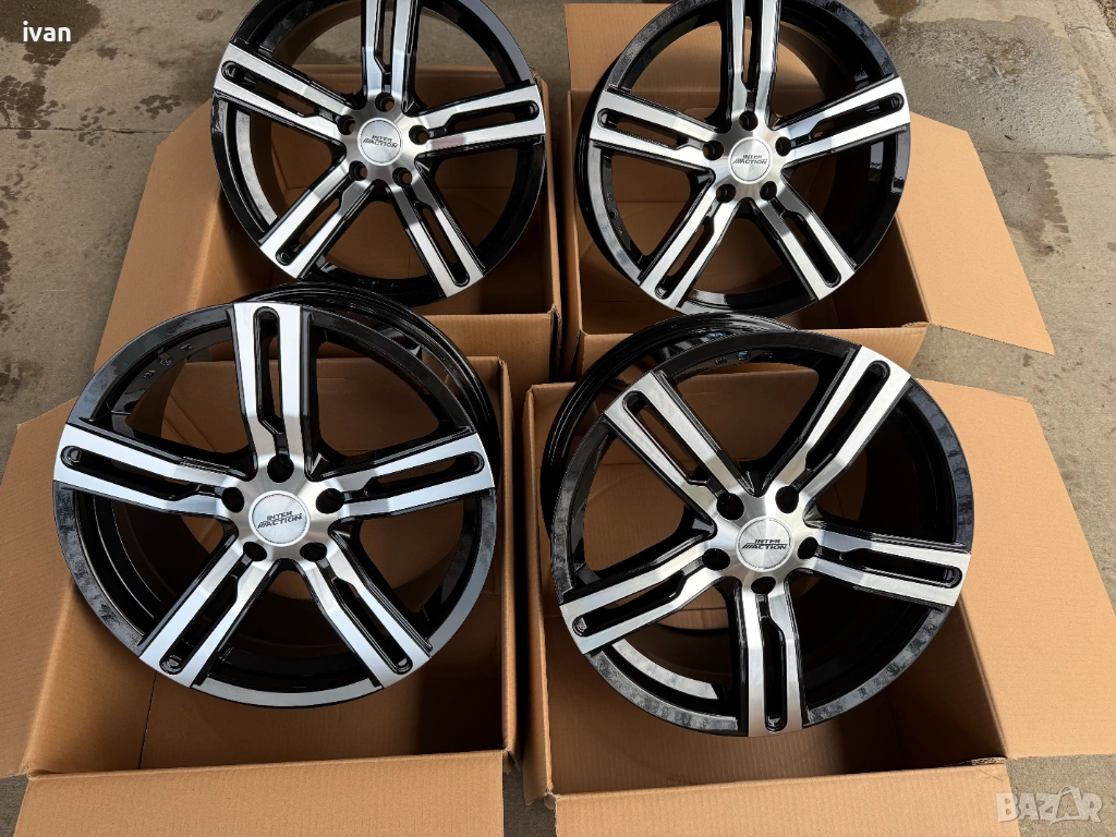 4 бр. чисто нови алуминиеви джанти Inter Action 18 цола 5x114.3 , централен отвор 66.1 , ET45, 8.5J, снимка 1