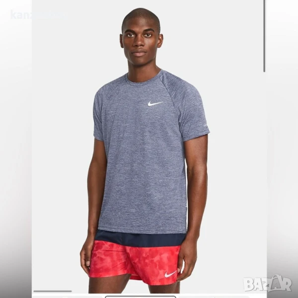 Nike swim Men's Heathered Short-Sleeve - страхотна мъжка тениска M, снимка 1