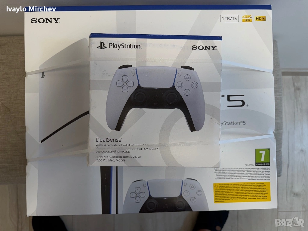 Конзола PLAYSTATION SLiM 5 (PS5) + DualSense контролер, снимка 1