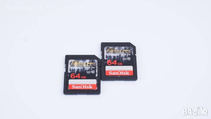 Карти памет SanDisk 64GB Extreme PRO UHS-I Class 10 SDX C 170 MB/s, снимка 1