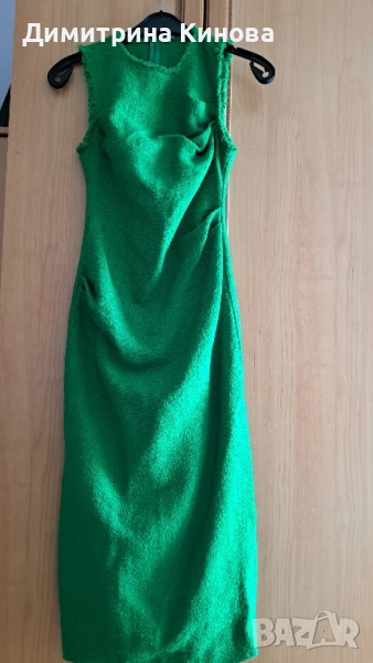 Zara - s - 26 дълга памучна елегантна рокля, снимка 1