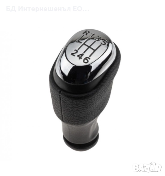 Топка за скоростен лост, Renault, Clio 4 IV MK4, 6 скорости, Хром, снимка 1