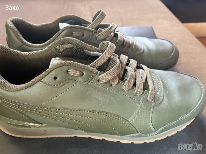 Зелени кожени сникърси PUMA OPTIMAL COMFORT, снимка 1