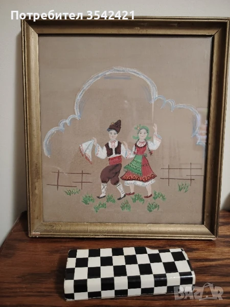 Стара картина, акварел. , снимка 1