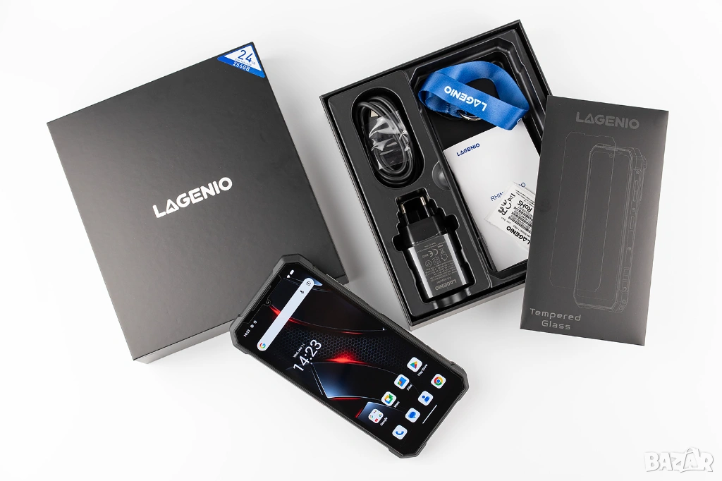 LAGENIO Rhino 1 Pro - 6.9", 8+16GB/256GB, 12000mAh, защита IP68/IP69K/MIL-STD810H, силен stereo звук, снимка 1