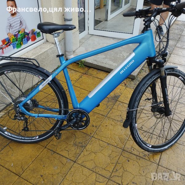 28 цола алуминиев електрически велосипед колело работи с ръчна газ и на подпомагане , снимка 1