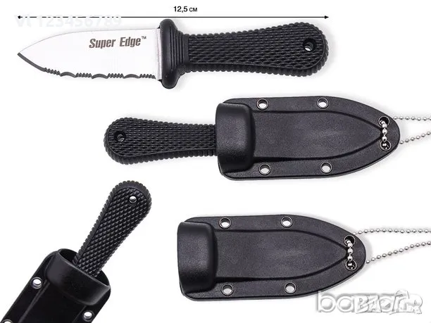 Нож и за носене на врат cold steel SUPER EDGE - 50х107, снимка 1