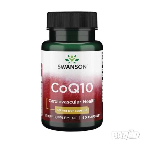 Swanson, CoQ10, 30 mg, 60 капсули, снимка 1