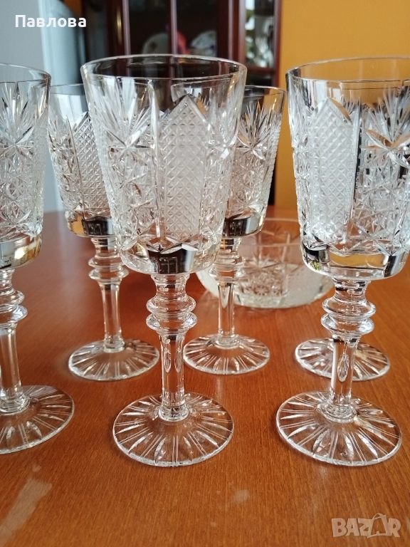 Кристален сервиз за вино,, Ропотамо " , снимка 1