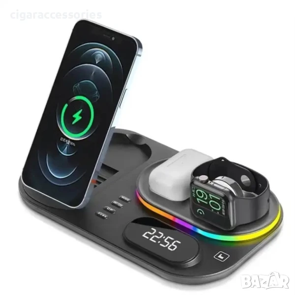 3 в 1 Wireless Charger за iPhone/Samsung/Watch 30W, снимка 1