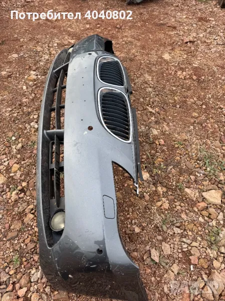 предна броня БМВ Е60 с решетка, снимка 1