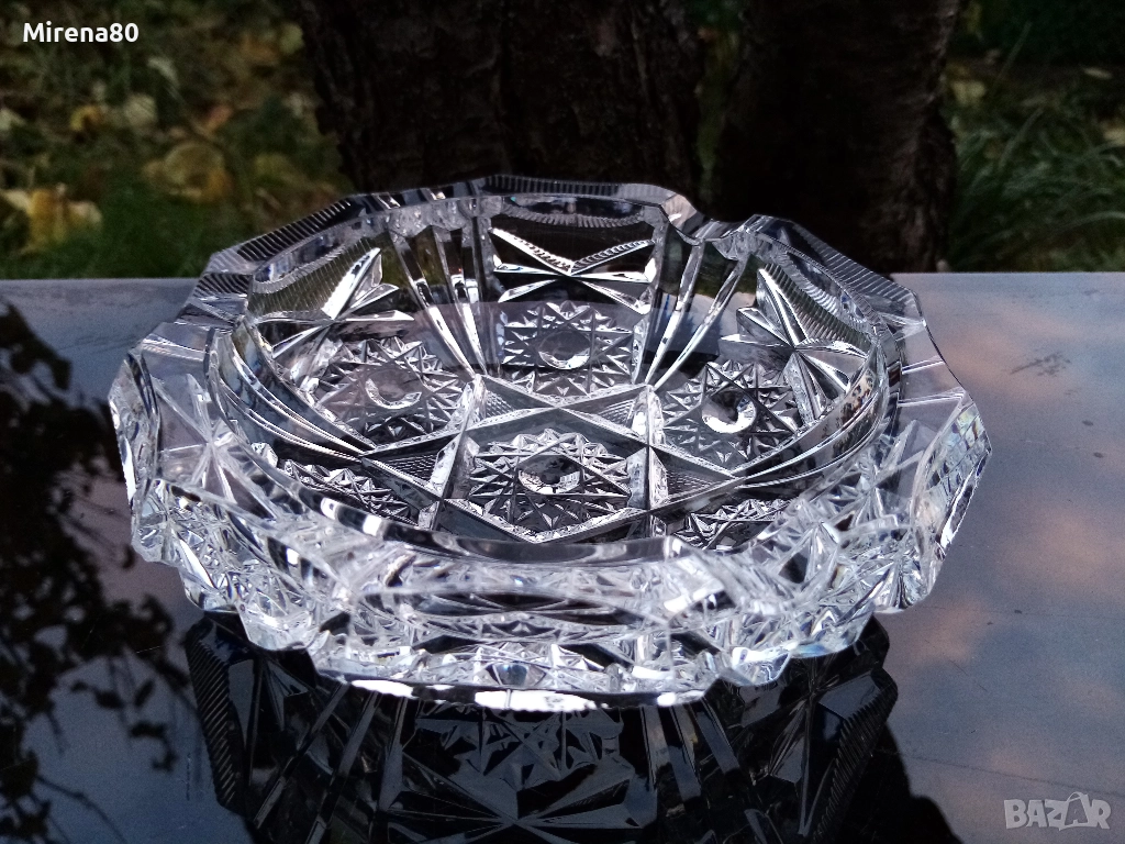 Кристален пепелник - СССР !, снимка 1