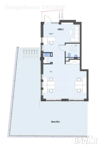 Просторен офис за продажба в новострояща се сграда - Без комисион от купувач!, снимка 1