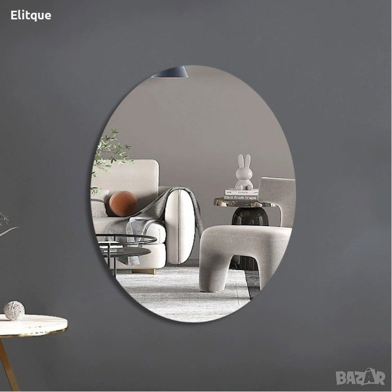 Самозалепващо се акрилно огледало Овал / Правоъгълник, снимка 1