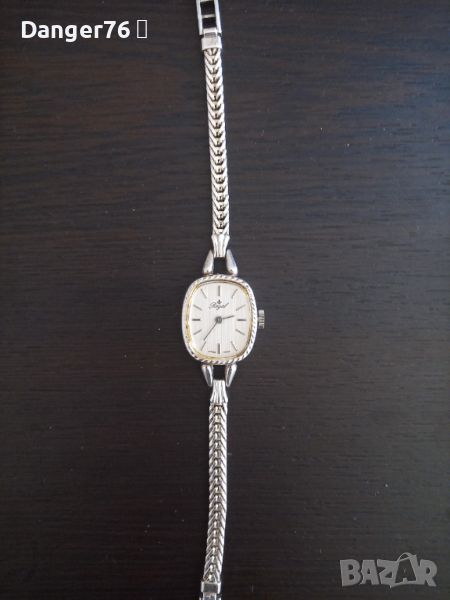 Швейцарски дамски посребрен часовник ROYAL, снимка 1