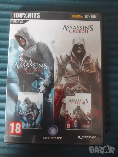 Assassin's Creed I + II  - оригинална компютърна игра PC Game, снимка 1