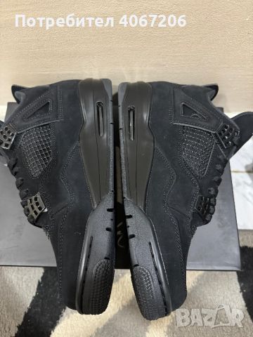 NIKE AIR JORDAN 4 - black cat, снимка 5 - Кецове - 45294716