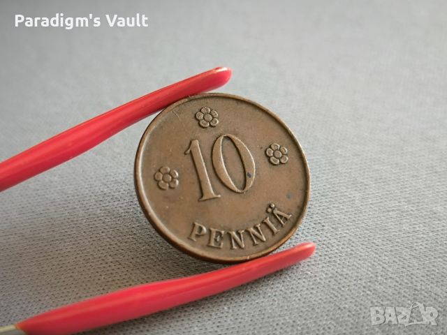 Монета - Финландия - 10 пения | 1919г., снимка 2 - Нумизматика и бонистика - 45999192