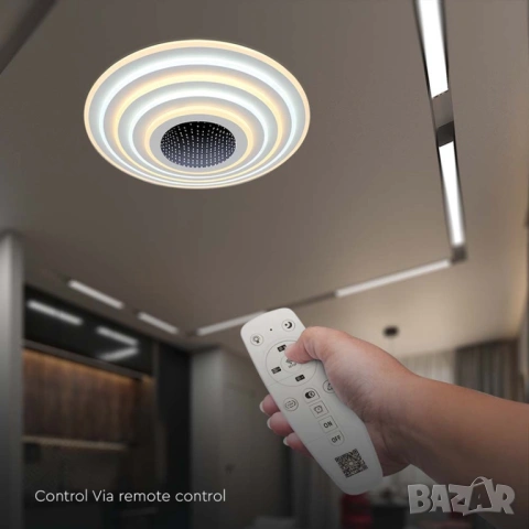 Лед плафон с дистанционно