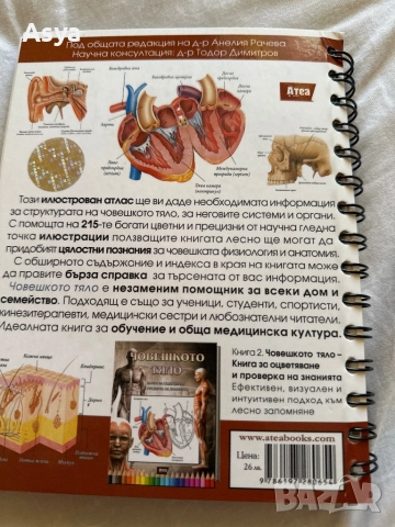 Учебник по анатомия  човешко тяло, снимка 5 - Учебници, учебни тетрадки - 51525662