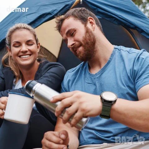 Каишка за часовник Bandletic 22 мм, съвместима с Garmin Fenix 6 Pro - Fenix 7/6/8/5, зелена, снимка 8 - Каишки за часовници - 51104951