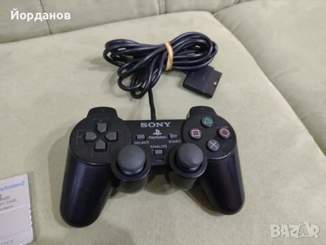 оригинален контролер и мемори карта за Playstation 2, снимка 4 - Аксесоари - 49236508