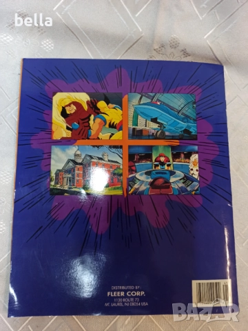Винтидж албум за анимационни стикери Panini Marvel Comics X-Men от 1994 г.нов не е попълван, снимка 7 - Антикварни и старинни предмети - 51778560