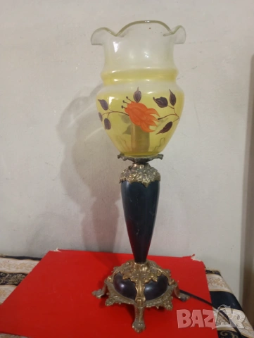 Антична настолна лампа, снимка 2 - Настолни лампи - 45693420