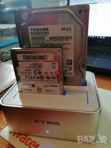 Докинг станция ICY BOX за два харддиска, USB 3.0, снимка 4 - Външни хард дискове - 46877039