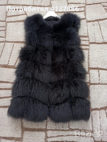 Дамски елек естествен косъм