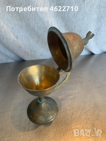 Стара домашна кандилница, снимка 5 - Антикварни и старинни предмети - 53406052