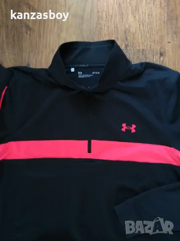 Under Armour Storm Midlayer Golf  1/2 Zip - страхотна мъжка блуза КАТО НОВА Л, снимка 3 - Спортни дрехи, екипи - 46874585