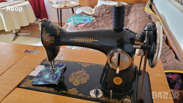 Шевна машина Union –ретро от соца,работеща, здрава. , снимка 6 - Шевни машини - 53498297