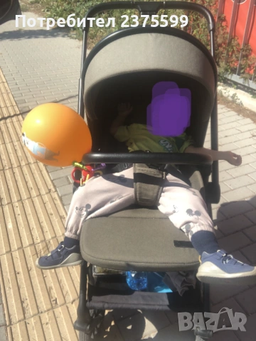 Комбинирана количка Moon Clicc Moss Green Melange, снимка 3 - Детски колички - 53288013