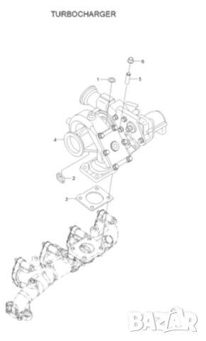 Турбокомпресор за HL730-9A, снимка 2 - Индустриална техника - 53495288