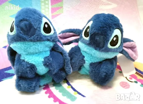 Стич stitch тип гривна плюшена играчка синьо човече държач за завеса перде и др, снимка 2 - Плюшени играчки - 49208091