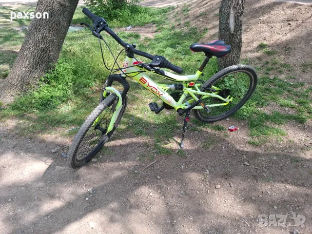 Продавам велосипед BYOX с амортисьор, 24 цола, снимка 2 - Велосипеди - 49976861