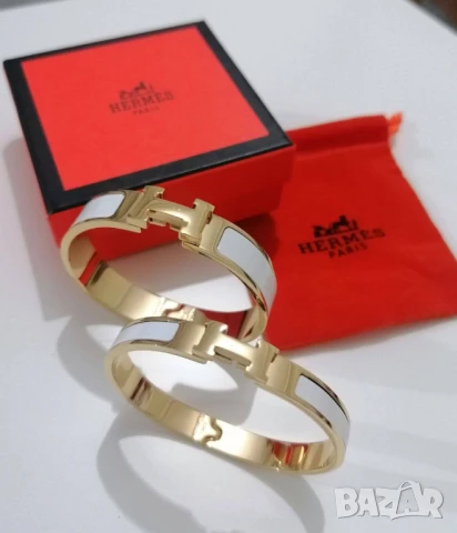 гривна от стомана hermes cartier, снимка 8 - Гривни - 51420387