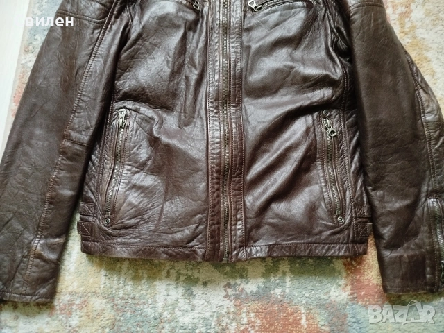 Мъжко кожено яке Gipsy M, снимка 6 - Якета - 53935925
