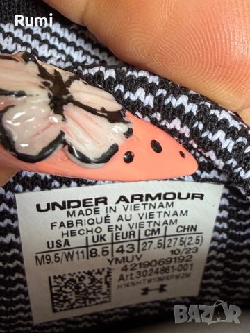 Оригинални нови маратонки Under Armour CURRY 4 FLOTRO! 43,44,45 н, снимка 8 - Маратонки - 53660296