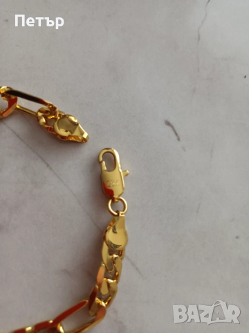 Гривна със златно покритие 18к 12.5g, НОВА позлатена гривна, златна гривна, снимка 2 - Гривни - 52789501