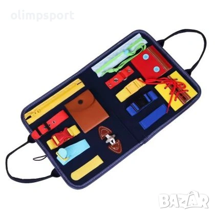 Текстилен несесер за активни занимания със закопчавания. , снимка 2 - Ученически пособия, канцеларски материали - 53937234