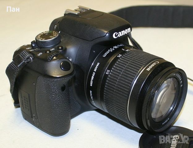 Фотоапарат Canon 600D с обектив Canon EF-S 18-55 IS II, снимка 2 - Фотоапарати - 46707016