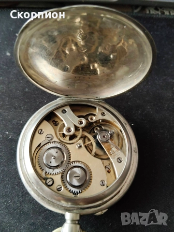 Швейцарски СРЕБЪРЕН джобен часовник 1925г. - ПРОМОЦИЯ, снимка 15 - Джобни - 50823822