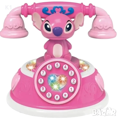 Игра телефон Лило и Стич със светлина и музика Lilo Stitch, снимка 2 - Образователни игри - 52517418