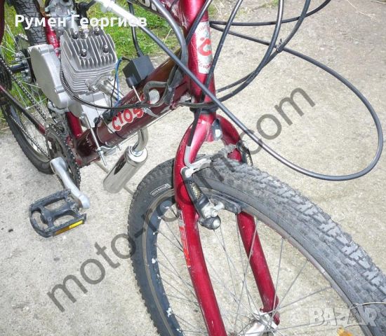 Велосипед с бензинов двигател (мотобайк) 50 сс, снимка 6 - Велосипеди - 45986098