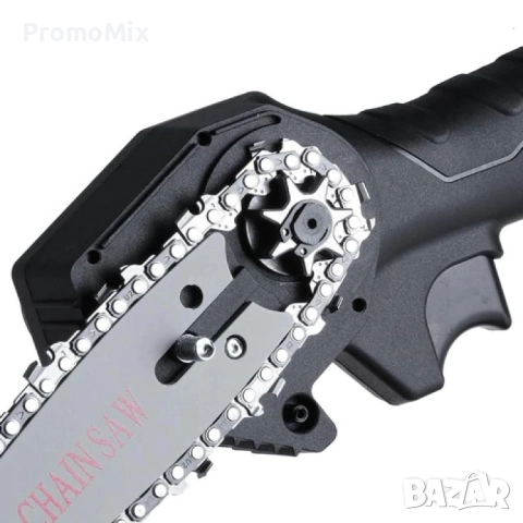 Мини верижен трион F Easy D 550W 24V Батерия и зарядно Мини акумолаторна резачка за клони, снимка 9 - Други инструменти - 52559369