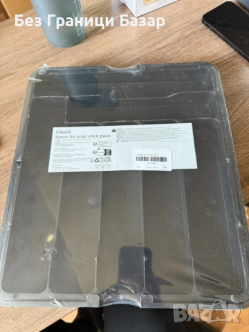 Нов Разтегателен органайзер за прибори 9 отделения черен кухненски за чекмедже