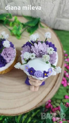 Ангелчета в цвят лилав!!, снимка 10 - Декорация за дома - 50773829